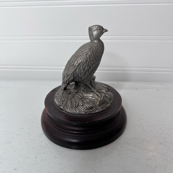Chilmark Ringneck Pheasant fine pewter statue - Picture 6 of 9